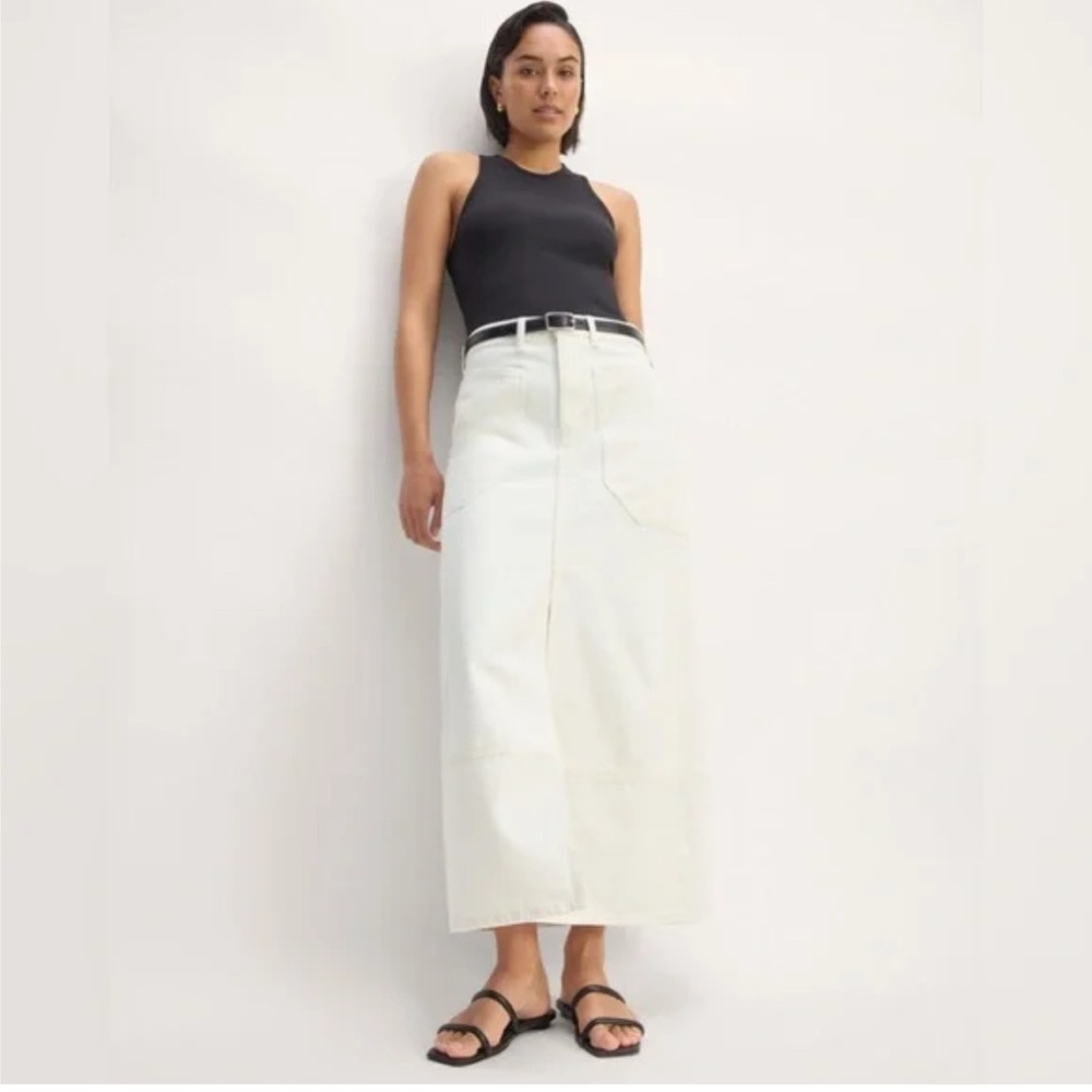 NWT Everlane White Maxi Skirt